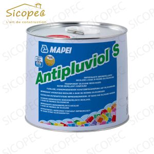 Antipluviol S est un traitement hydrofuge pour les surfaces qui fournit une protection contre la pluie et l'humidité. Il est conçu pour imperméabiliser les matériaux poreux tels que le béton, la brique, la pierre, le bois, la céramique et le métal en créant une barrière hydrophobe qui repousse l'eau et prévient la formation de taches d'eau et de moisissures. Antipluviol S est facile à appliquer avec un pulvérisateur à pression et offre un effet déperlant qui permet à l'eau de perler et de s'écouler facilement de la surface traitée. Il peut être utilisé à l'intérieur et à l'extérieur pour protéger les façades, les toitures, les sols, les murs et autres types de surfaces contre les effets des intempéries et de l'humidité.